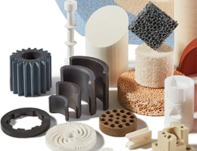 Molding compounds,;molecular strainers; proppants;grinding agents,;oxide ceramics,;grinding balls,;ferrites