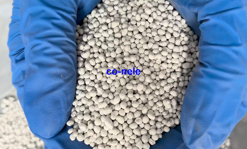 Magnesium hydroxide raw materials + binder = wet granulation process